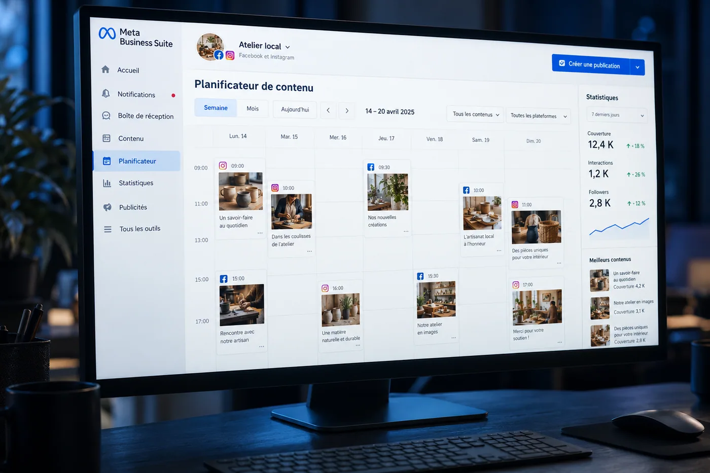 Planification et gestion des réseaux sociaux, A-PULSE